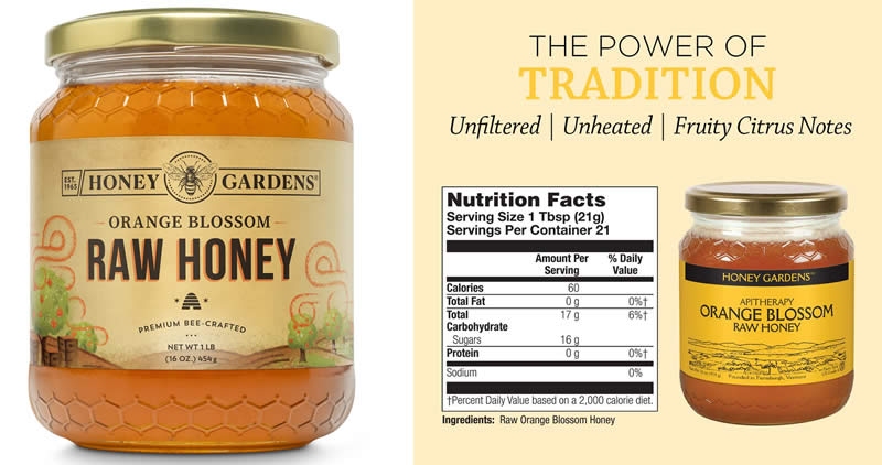 Honey Gardens Apitherapy Raw Honey