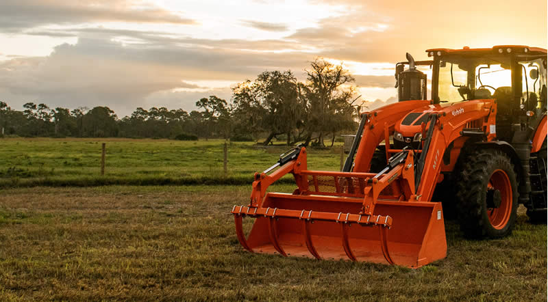 Next level loader - Biggest Kubota Tractor