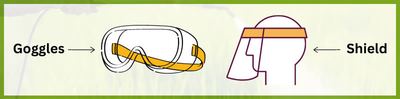 Goggles and shields - PPE for Herbicide Application