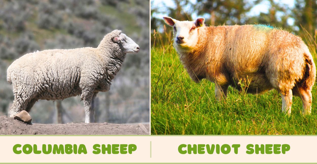 Columbia and Cheviot Sheep