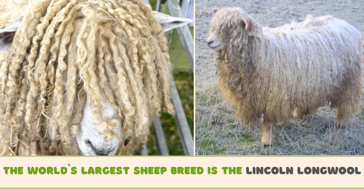 The world`s largest sheep breed is the Lincoln Longwool